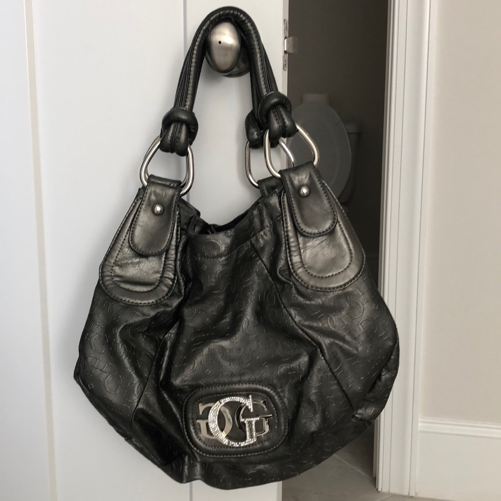 GUC Guess Gray Leather handbag